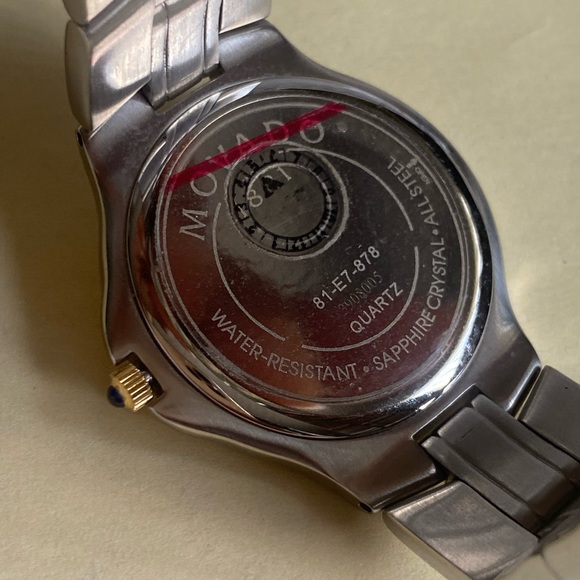 Movado 84-E7-878 Sapphire Crystal 35mm White Dial Date Adjust Men’s Watch. Nice! - Picture 13 of 13